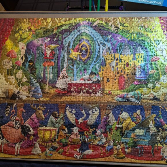 Like New Ravensburger 1000 piece puzzle - Picture 2 of 2